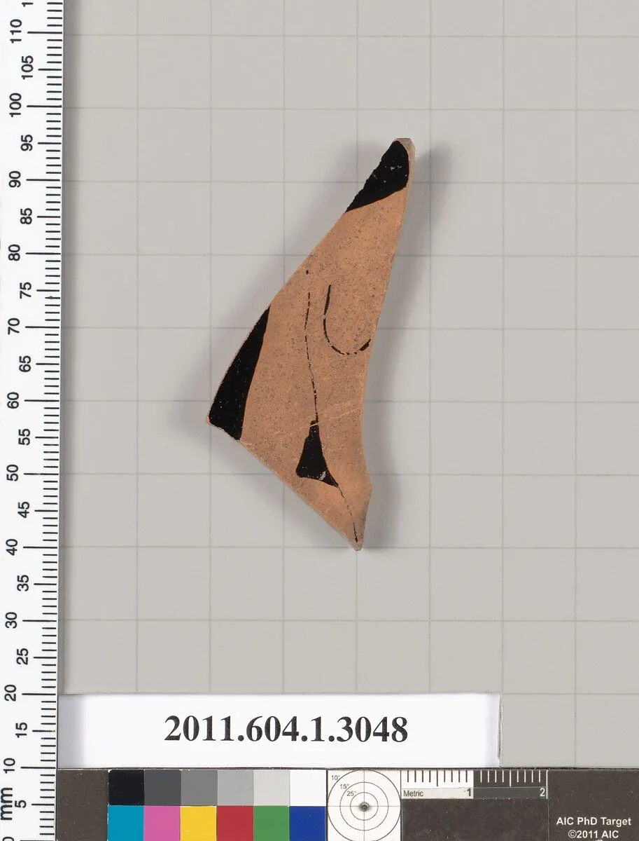 Terracotta fragment of a kylix (drinking cup) — Unknown