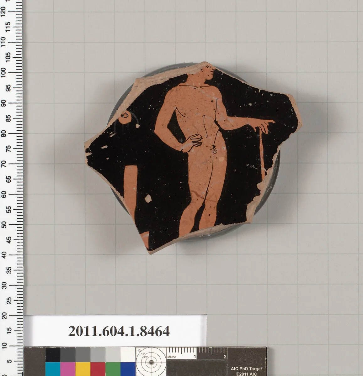 Terracotta fragment of a stemless kylix (drinking cup) — Unknown