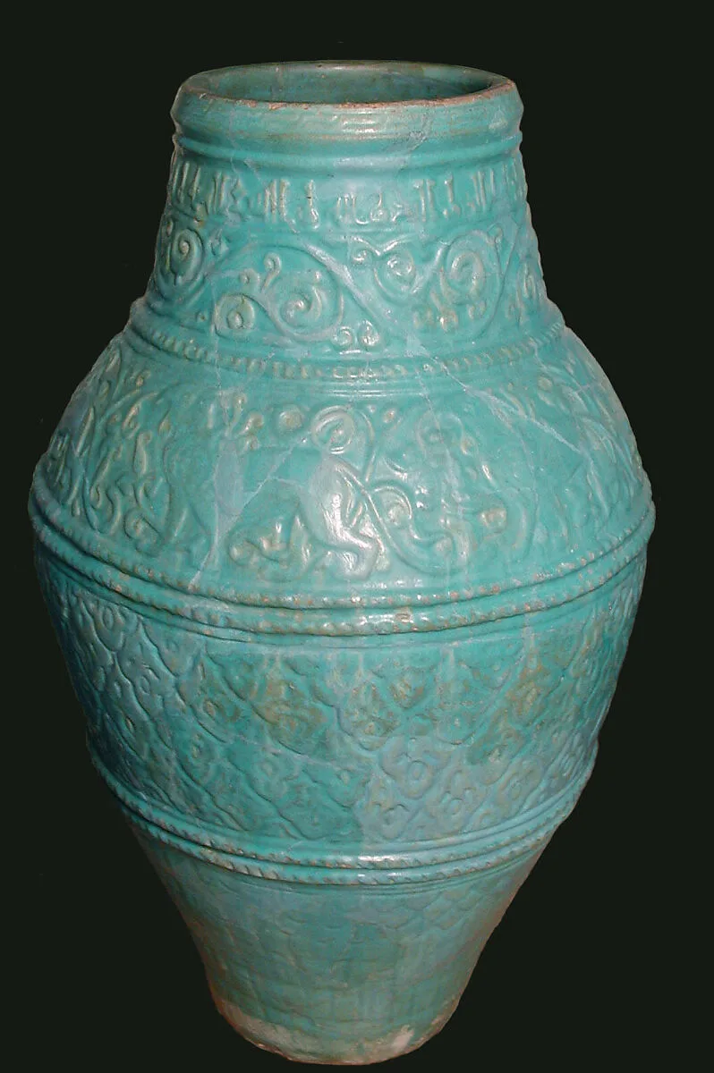 Large Turquoise Jar — Unknown