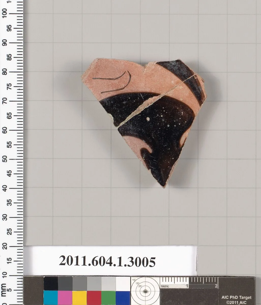 Terracotta fragment of a kylix (drinking cup) — Unknown