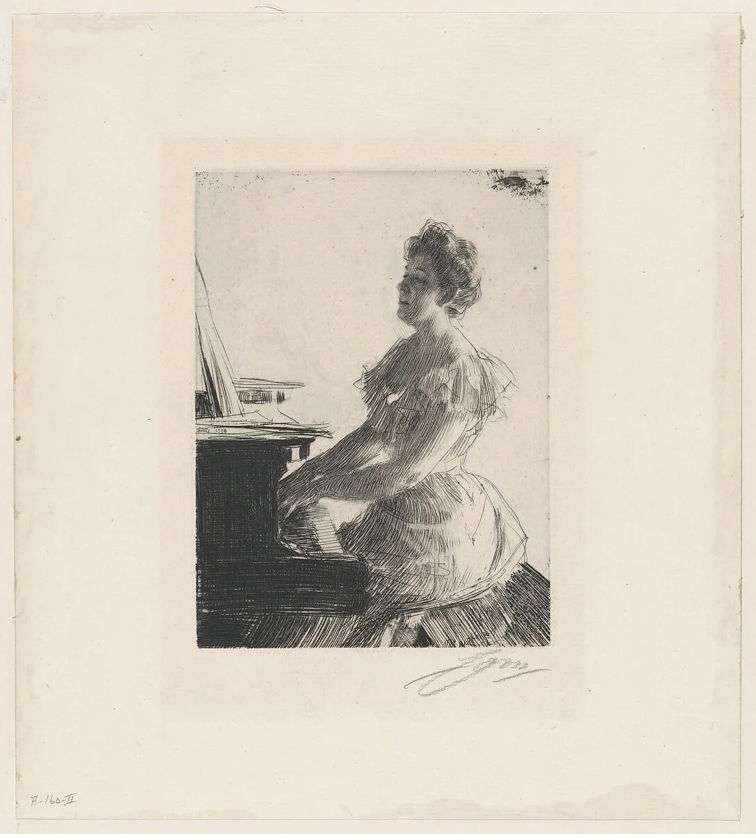 At the Piano — Anders Zorn