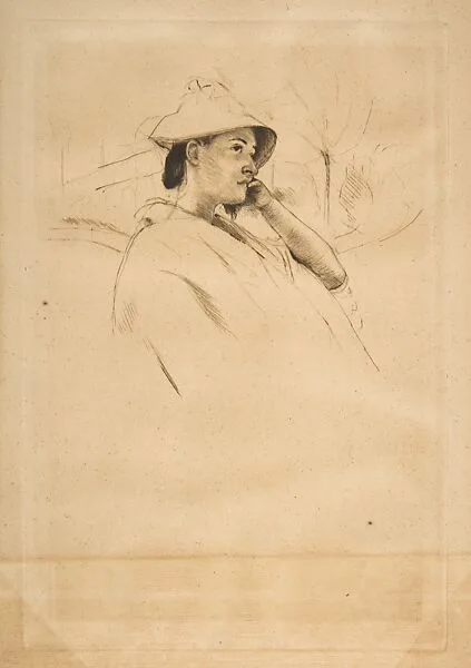 The Straw Hat — Mary Cassatt