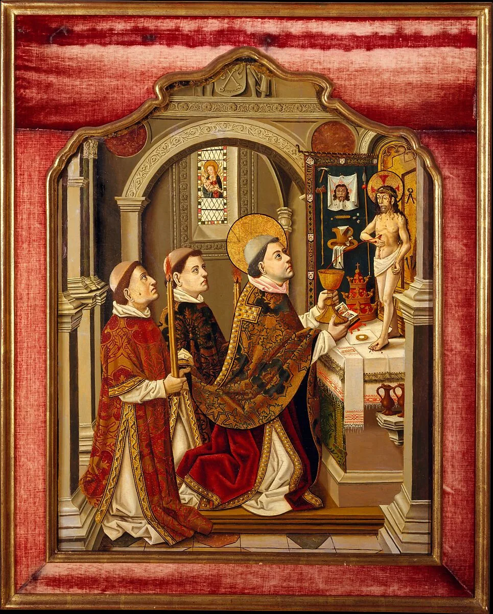 The Mass of Saint Gregory — Spanish Painter
