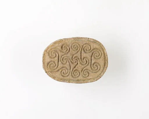 Scarab Decorated with Scrolls