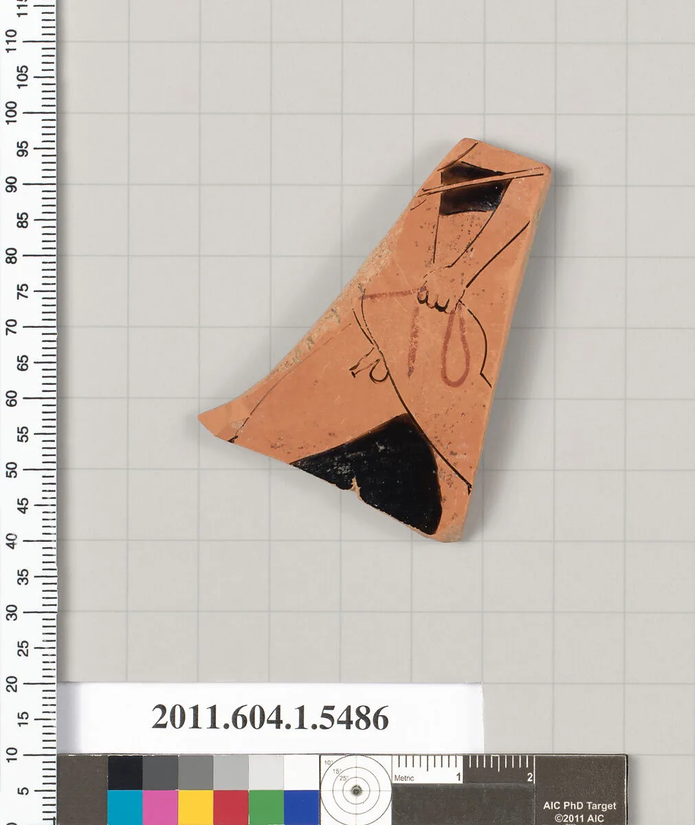 Terracotta fragment of a kylix (drinking cup) — Unknown
