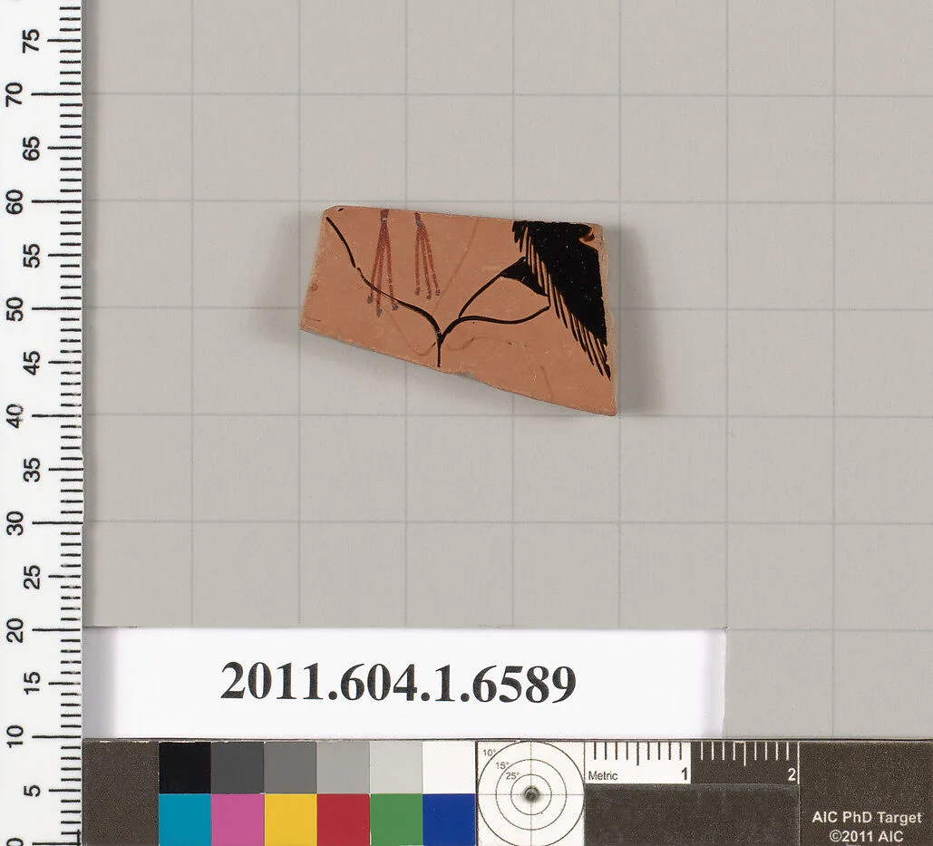 Terracotta fragment of a kylix (drinking cup) — Unknown