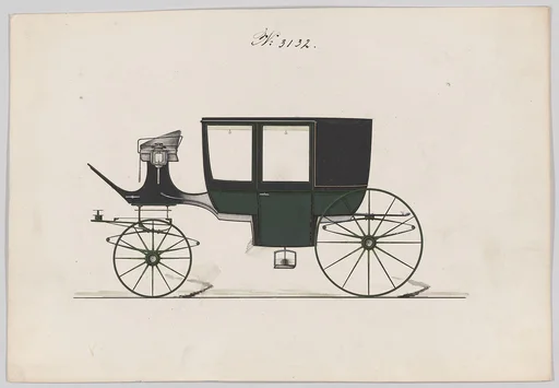Design for a Glass Panel Coach, no. 3132