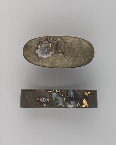Sword-Hilt Collar and Pommel (Fuchigashira)