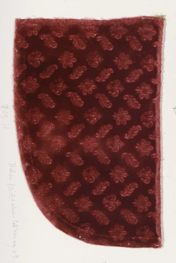 Fragment of stamped velvet