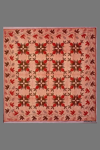 Quilt, Pineapple pattern — Ann Downing Hegeman