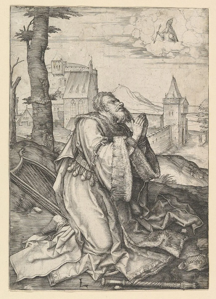 David Praying — Lucas van Leyden