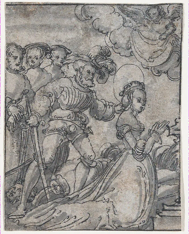 The Martyrdom of Saint Catherine — Lucas Cranach the Elder|Anonymous, German, 16th century