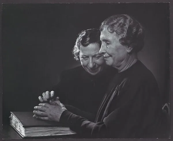 Helen Keller with Polly Thomson — Yousuf Karsh