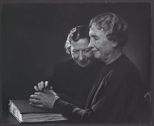 Helen Keller with Polly Thomson