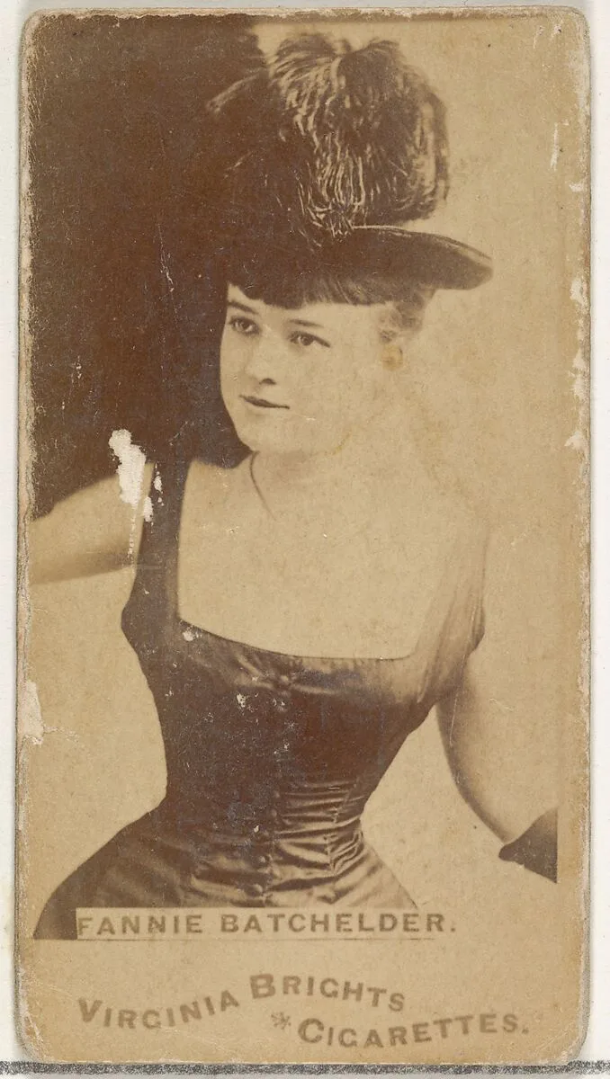 Fannie Batchelder, from the Actors and Actresses series (N45, Type 1) for Virginia Brights Cigarettes — Allen & Ginter