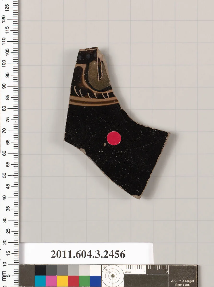 Terracotta fragment of a kylix (drinking cup) — Unknown