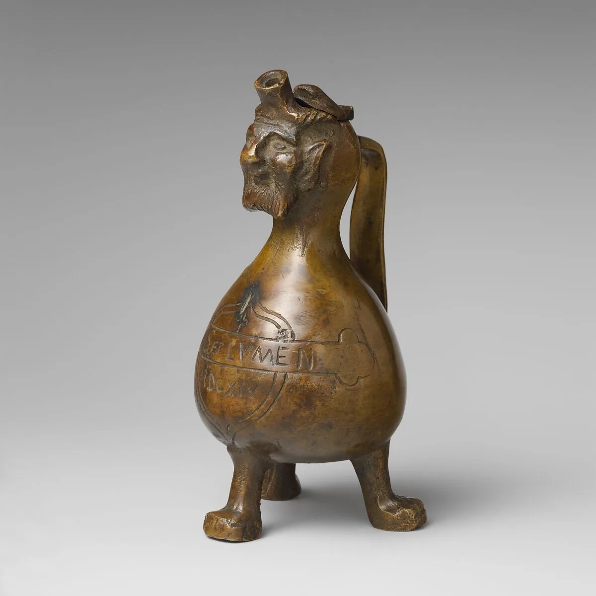Aquamanile in the Form of a Gourd with aHuman Head — Unknown