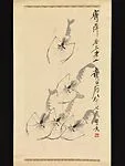 近代 齊白石 五蝦圖 軸|Five Shrimp — Qi Baishi