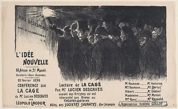 Au Désespérés pour qu'ils Choisissent! — Théophile-Alexandre Steinlen