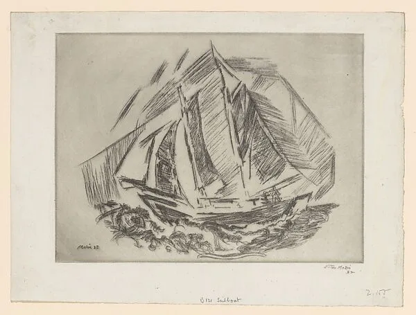 Sailboat — John Marin|Alfred Stieglitz