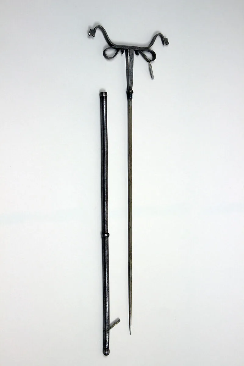 Crutch Dagger (Zafar Takieh, "Cushion of Victory") with Sheath — Unknown