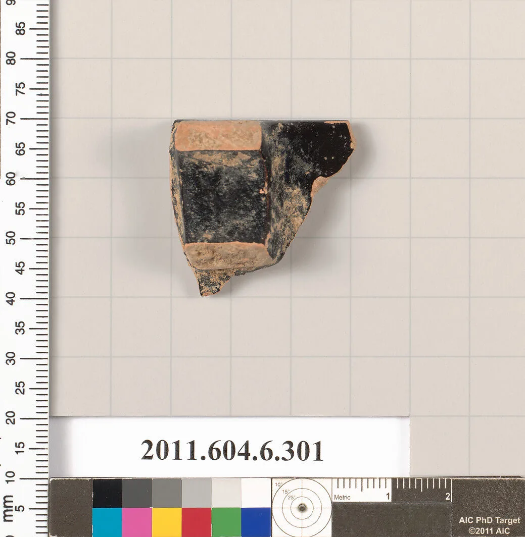 Terracotta fragment of a trefoil oinochoe (jug) — Unknown