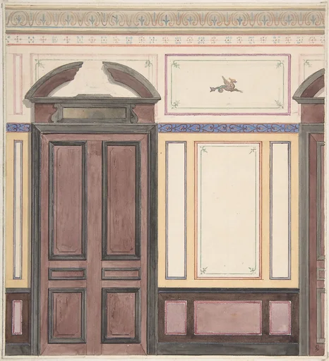 Design for Wall Paneling, Deepdene, Dorking, Surrey