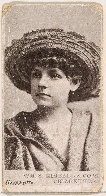 Miss Mignonette, from the Actresses series (N190) issued by Wm. S. Kimball & Co. — William S. Kimball & Company