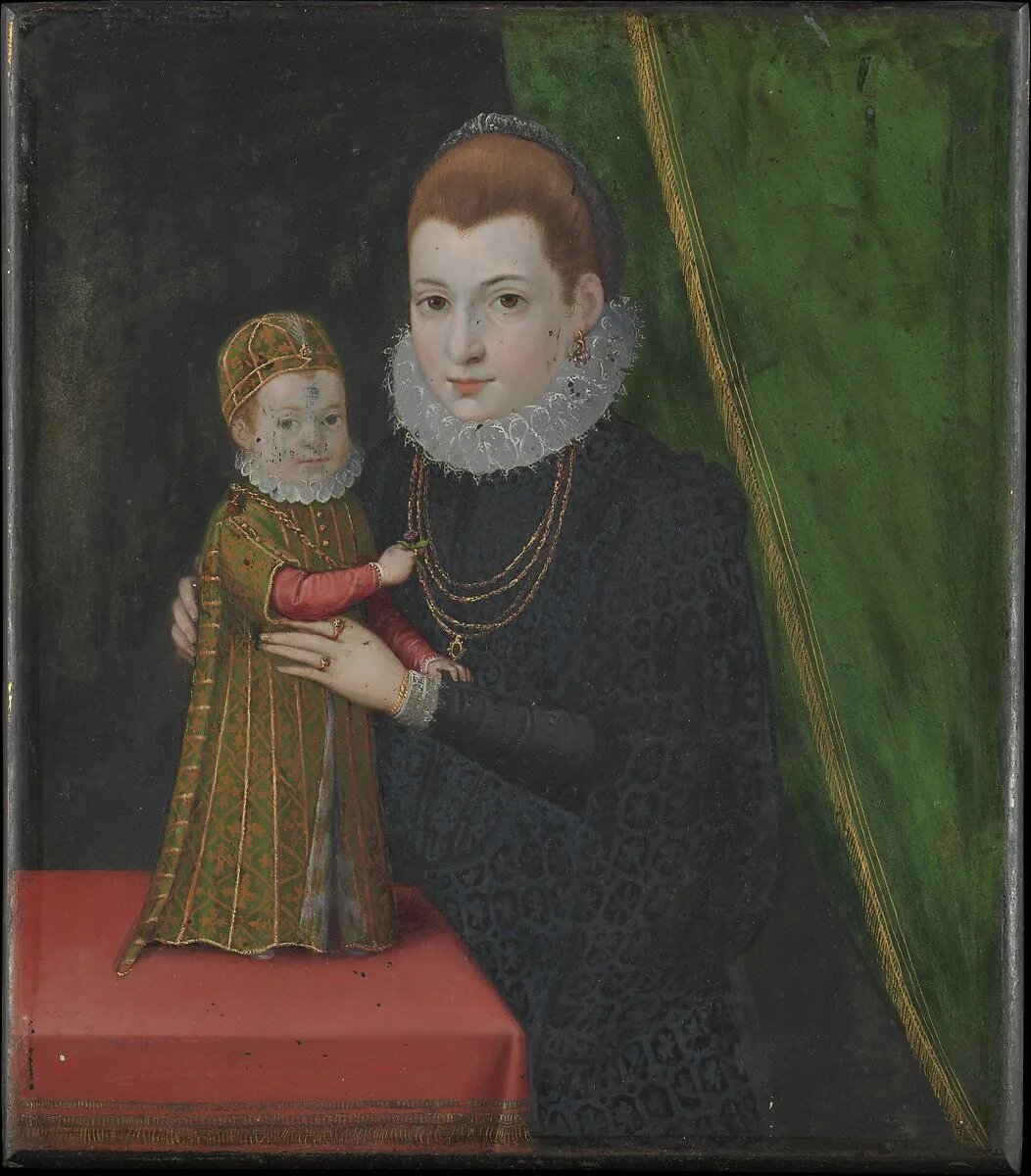 Mary, Queen of Scots, with Her Son, James — British Painter