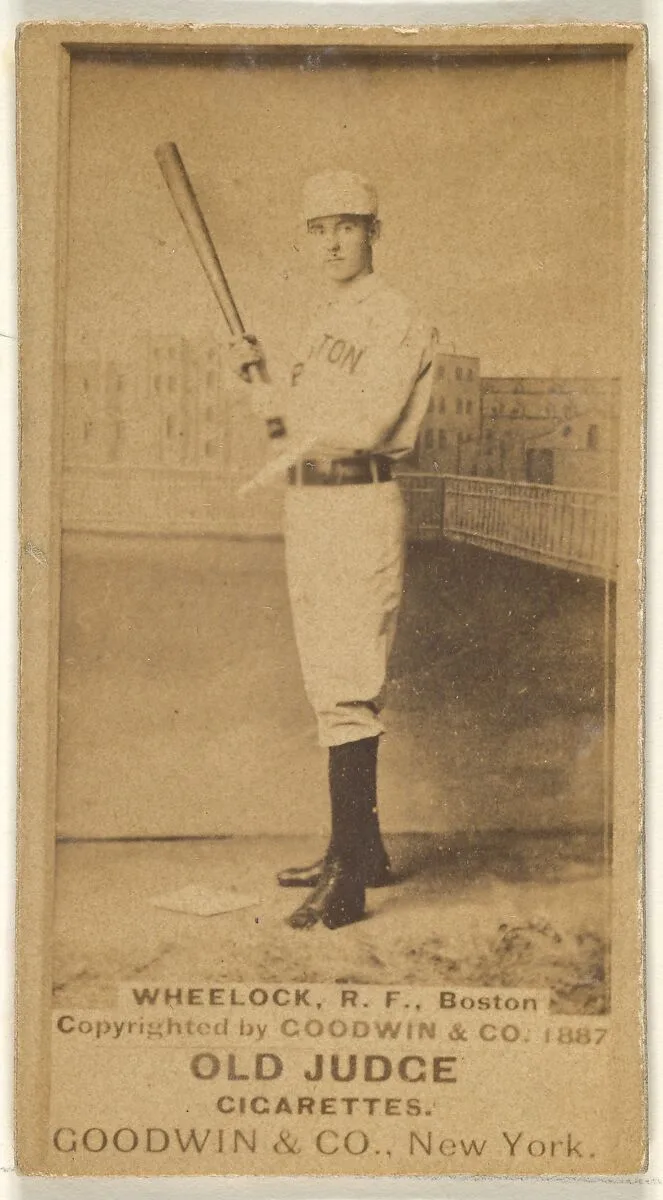 Wheelock, Right Field, Boston, from the Old Judge series (N172) for Old Judge Cigarettes — Goodwin & Company
