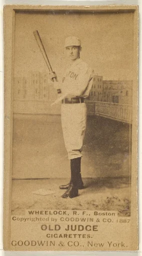Wheelock, Right Field, Boston, from the Old Judge series (N172) for Old Judge Cigarettes