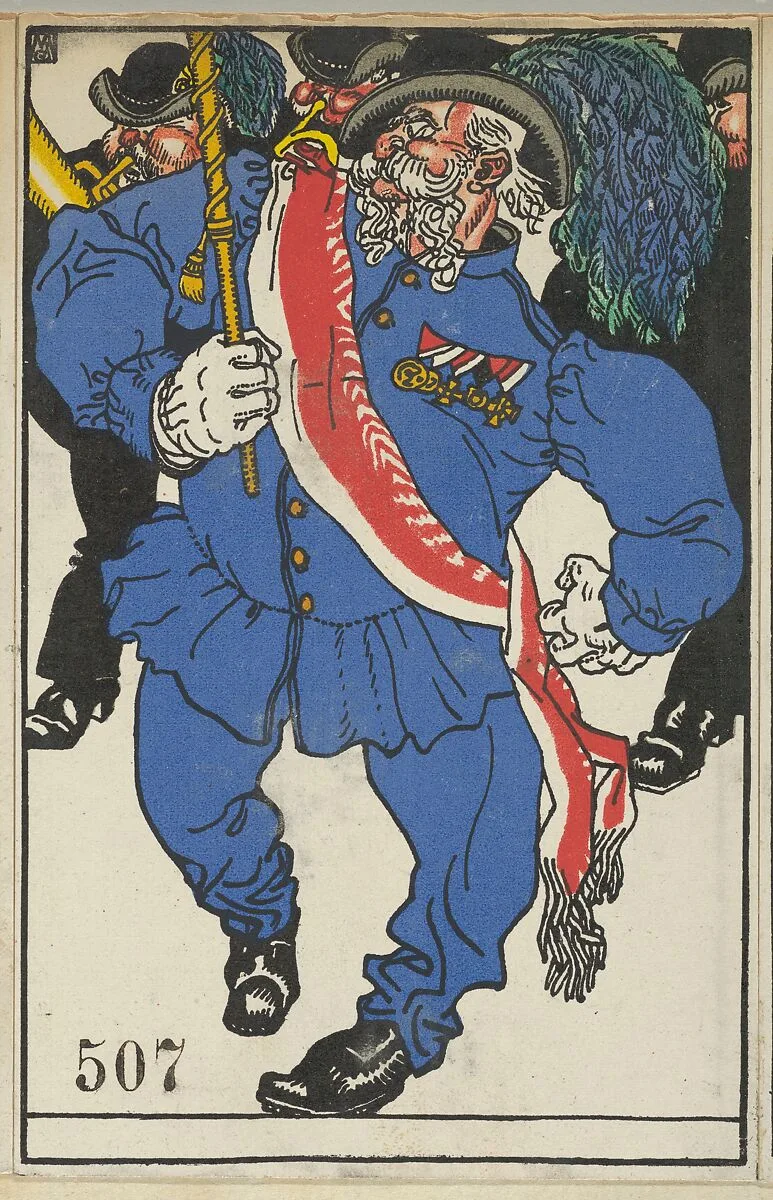 Consecration of the Colors (Fahnenweihe) — Moriz Jung|Wiener Werkstätte