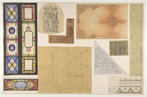 Ten designs for the decoration of the Opéra Comique, Paris