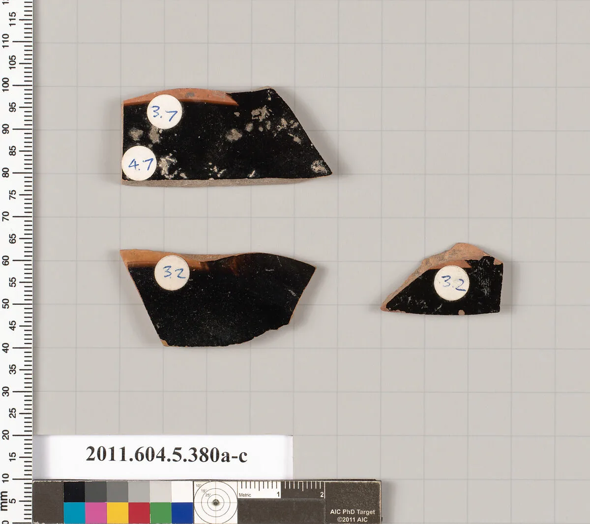 Terracotta fragments of kylikes (drinking cups) — Unknown