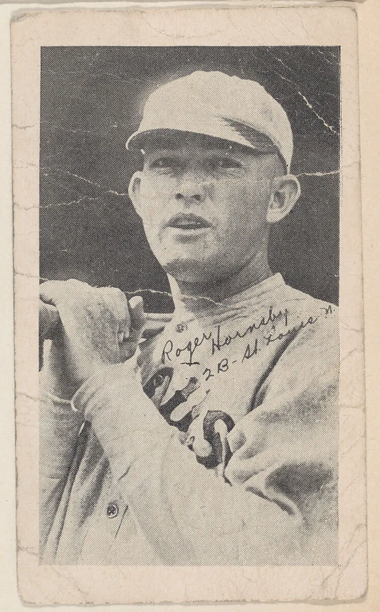 Rogers Hornsby, 2 B - St. Louis N., from Baseball strip cards (W575-2) — Unknown