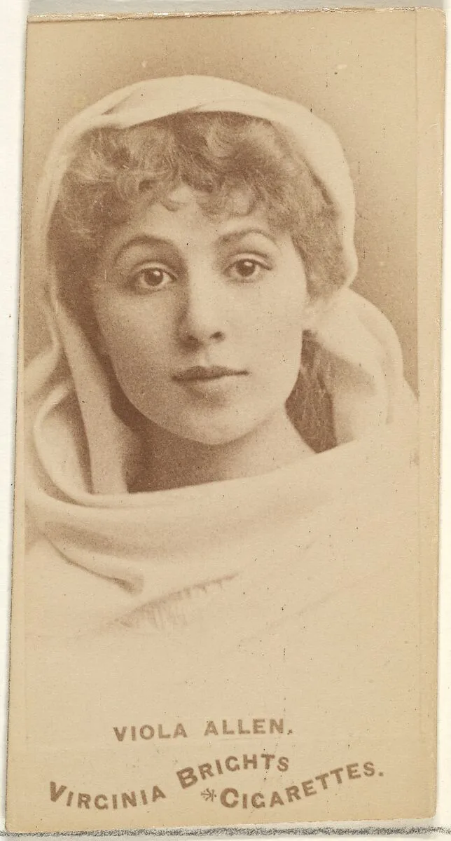 Viola Allen, from the Actors and Actresses series (N45, Type 1) for Virginia Brights Cigarettes — Allen & Ginter
