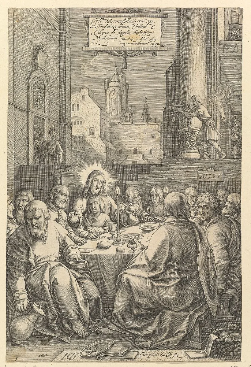 The Last Supper, from "The Passion of Christ" — Hendrick Goltzius