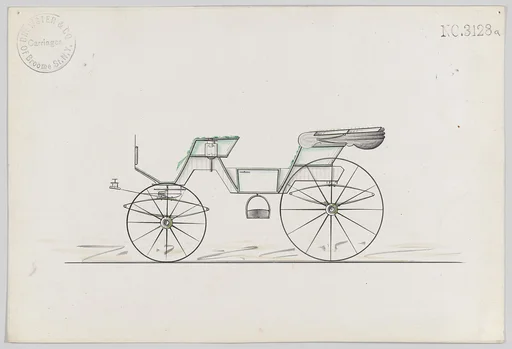 Design for 2 seat Cabriolet Phaeton, no. 3128a