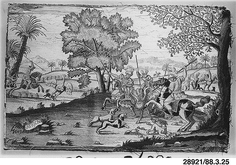 Ostrich Hunt ("Africa") — Leonardus Quesi