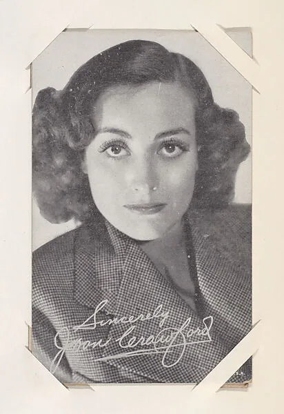 Joan Crawford from Movie Stars Exhibit Cards series (W401) — Unknown