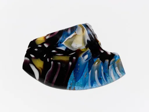 Glass mosaic base ring fragment