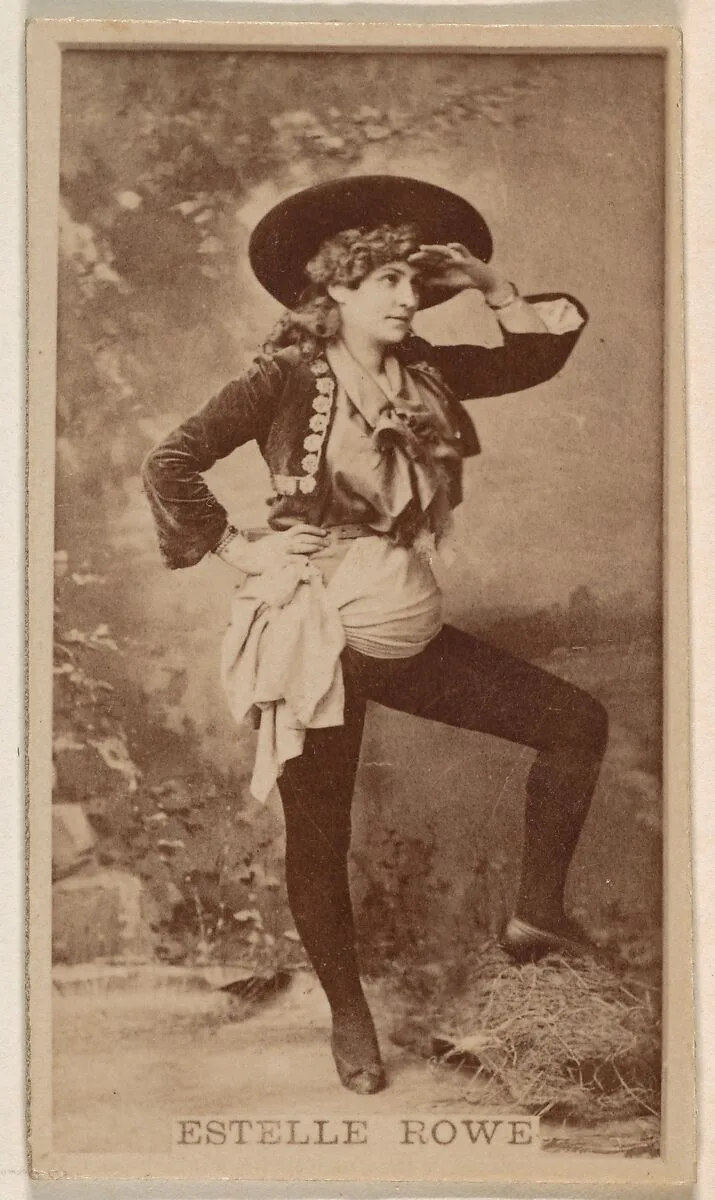 Estelle Rowe, from the Actresses series (N245) issued by Kinney Brothers to promote Sweet Caporal Cigarettes — Kinney Brothers Tobacco Company