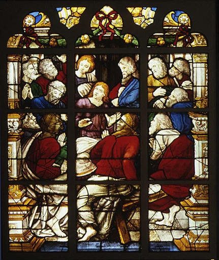 The Disciples in the Upper Room (?)