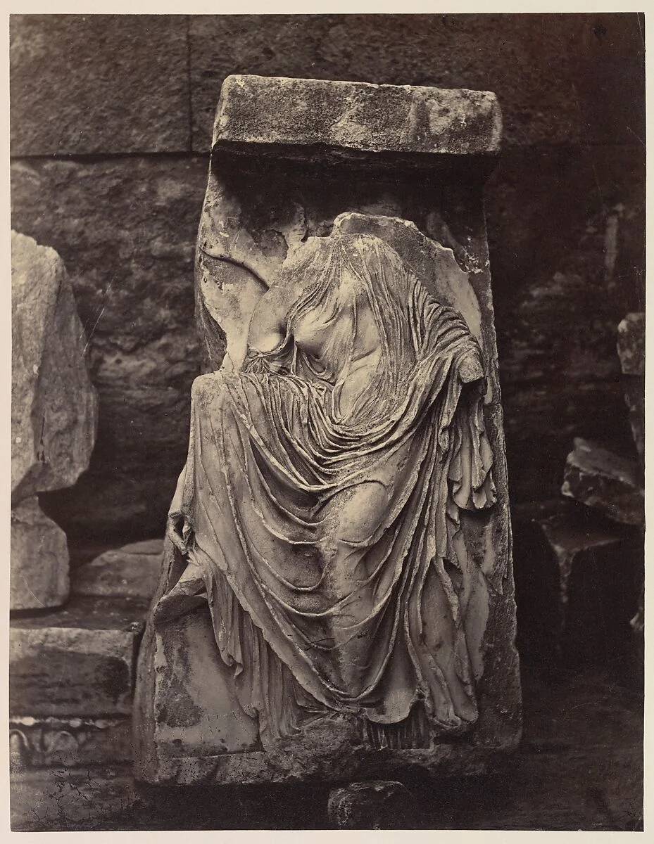 Fragment from Balustrade of the Temple of Athena Nike, Acropolis, Athens — William James Stillman