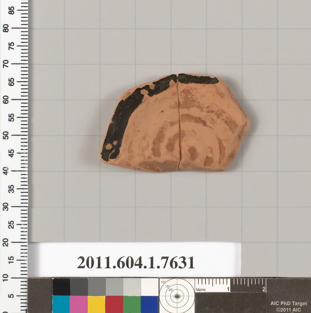 Terracotta fragment of a kylix (drinking cup) — Unknown