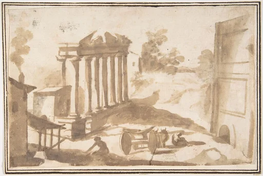 Landscape with a Ruined Temple