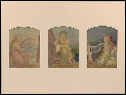 Suggestion for Three Upper Windows in Large Hall for Residence of Mr. T. Eaton, Toronto, Canada