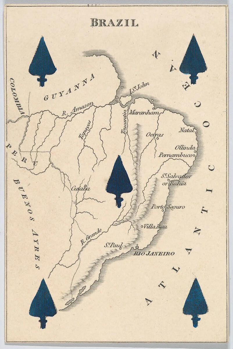 Brazil, from "Court Game of Geography" — William and Henry Rock