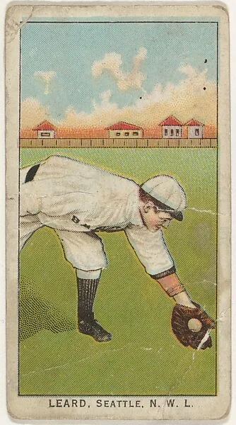 Leard, Seattle, Northwestern League, from the "Obak Baseball Players" set (T212), issued by the American Tobacco Company to promote Obak Mouthpiece Cigarettes — American Tobacco Company