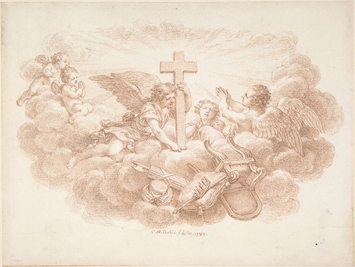 The Cross Triumphant over Worldly Powers — Charles Nicolas Cochin II